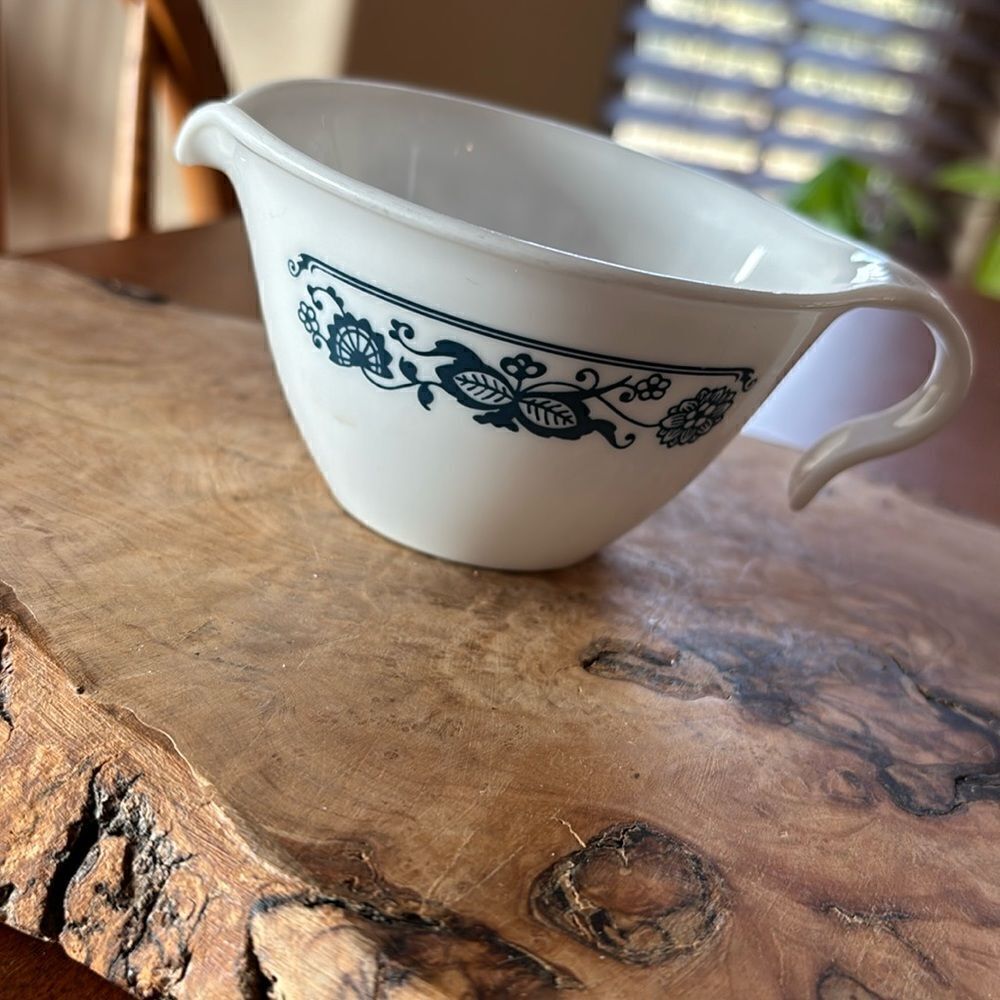 Corelle Old Town Blue Hook Handle Creamer